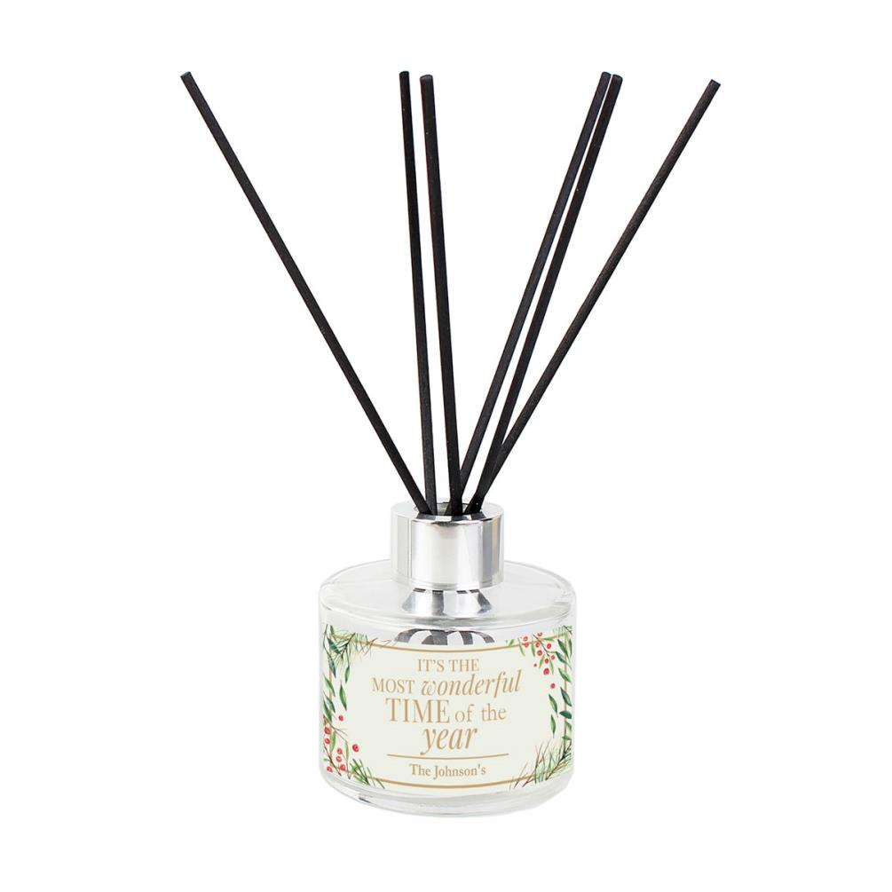 Personalised Wonderful Time of The Year Christmas Reed Diffuser £13.49